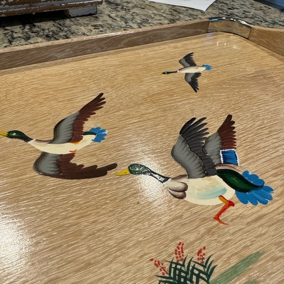 Vintage 1960s, JetLine Japan Hand Painted Tray - Picture 3 of 5